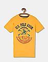 U.S. Polo Assn. Kids Crew Neck Brand Print T-Shirt