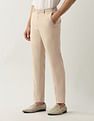 Arrow Slim Fit Dobby Weave Autoflex Trousers