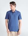 Calvin Klein Solid Cotton Liquid Polo Shirt
