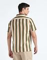 Flying Machine Short Sleeve Vertical Stripe Shirt