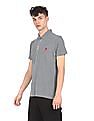 U.S. Polo Assn. Zipper Placket Check Polo Shirt