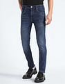 Flying Machine Slash Slim Tapered Dark Wash Jeans