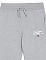 Tommy Hilfiger Kids Boys Light Grey Heathered Logo Sweatpants