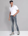 AD by Arvind Skinny Fit Stone Wash Jeans