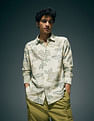 Flying Machine Floral Printed Color Of Home Shirt