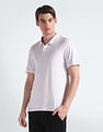 Calvin Klein Solid Cotton Liquid Polo Shirt