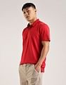 Calvin Klein Jeans Solid Regular-Fit Cotton Polo T-Shirt