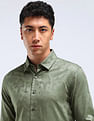 Flying Machine Slim Fit Jacquard Shirt