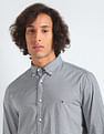 Tommy Hilfiger Textured Gingham Flex Slim Shirt