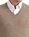 U.S. Polo Assn. Merino Wool V-Neck Sweater