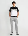 Arrow Sports Colour Block Logo Polo Shirt