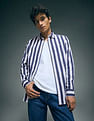Flying Machine Vertical Stripe Pure Cotton Shirt