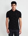 Arrow Sports All Over Logo Cotton Polo Shirt