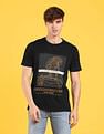 Flying Machine Graphic Print Cotton T-Shirt