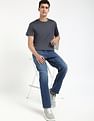 Tommy Hilfiger Light-Wash Slim-Fit Mid Rise Jeans