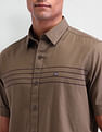 Arrow Sport Horizontal Striped Slim Fit Shirt