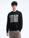Flying Machine Relaxed Fit Printed Sweatshirt
