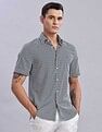 Tommy Hilfiger Mens Navy Geometric Shirt