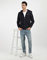 Tommy Hilfiger Solid Logo Hood Sweatshirt