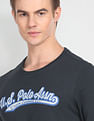 U.S. Polo Assn. Denim Co. Crew Neck Long Sleeve Brand Print T-Shirt